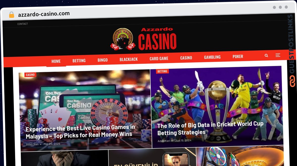 Publish Guest Post on azzardo-casino.com