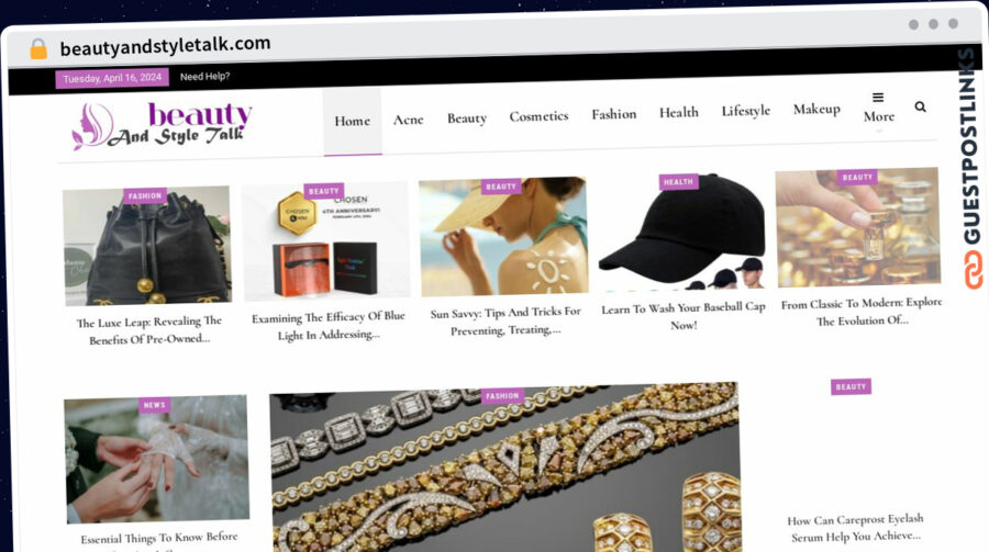 Publish Guest Post on beautyandstyletalk.com