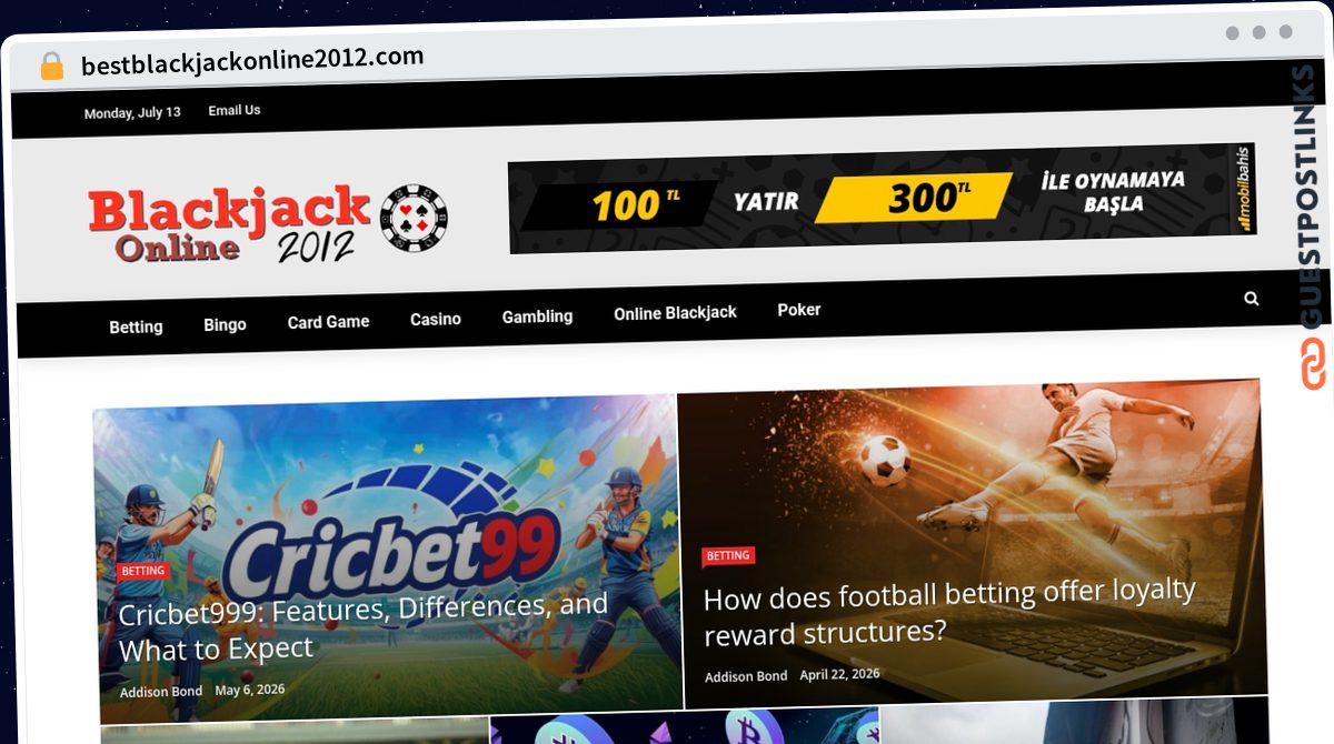 Publish Guest Post on bestblackjackonline2012.com