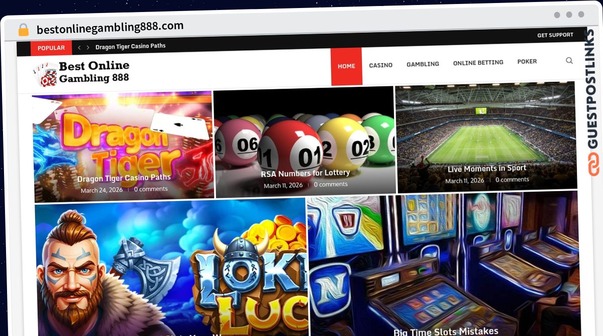 Publish Guest Post on bestonlinegambling888.com