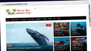 Publish Guest Post on brandnewancientstour.com