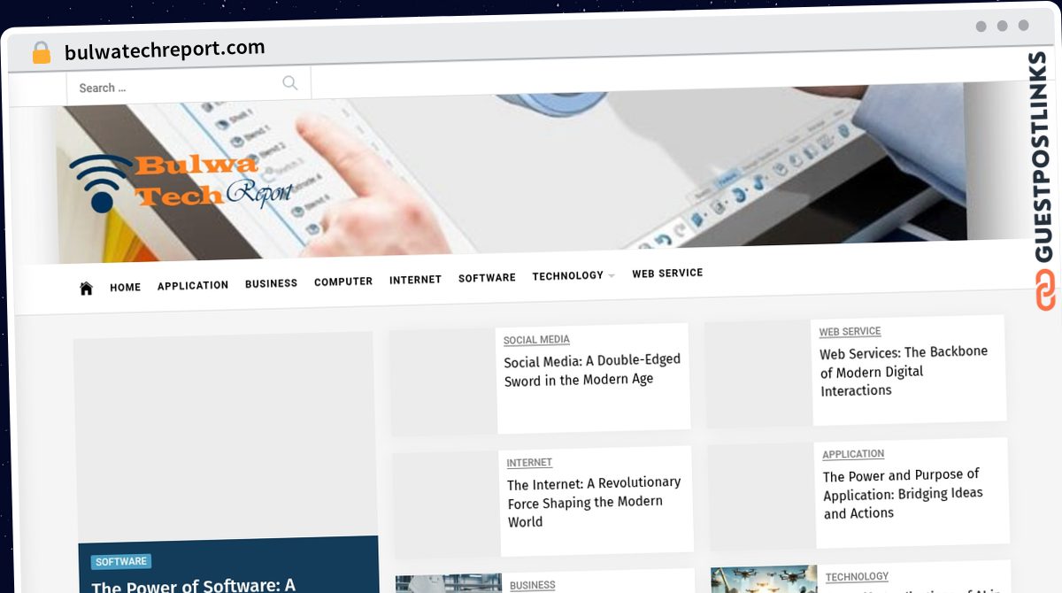 Publish Guest Post on bulwatechreport.com