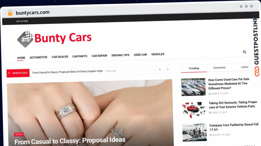 Publish Guest Post on buntycars.com