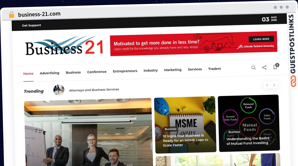 Publish Guest Post on business-21.com