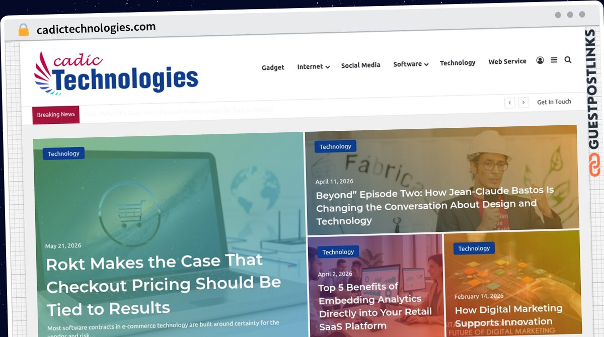 Publish Guest Post on cadictechnologies.com