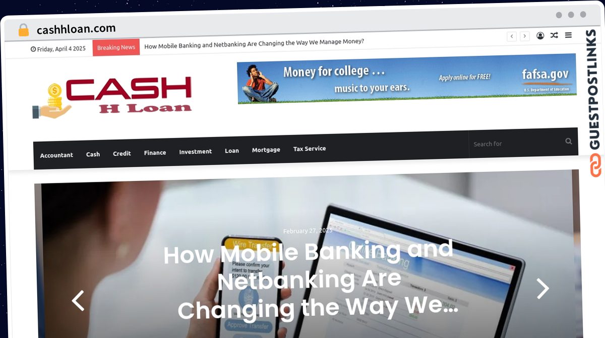 Publish Guest Post on cashhloan.com