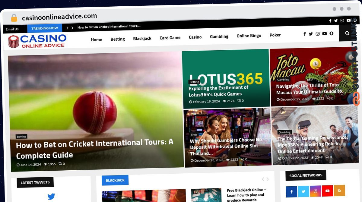 Publish Guest Post on casinoonlineadvice.com