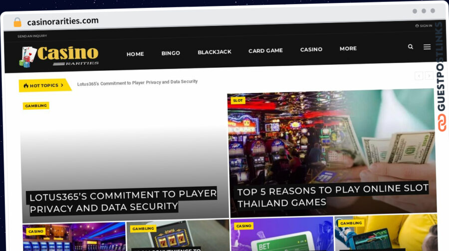Publish Guest Post on casinorarities.com