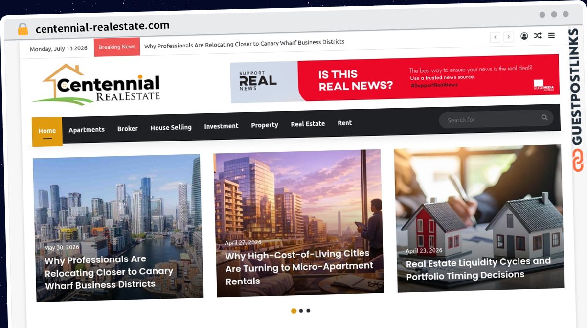 Publish Guest Post on centennial-realestate.com