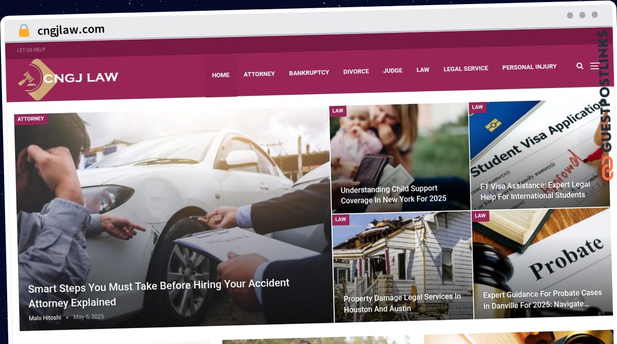 Publish Guest Post on cngjlaw.com