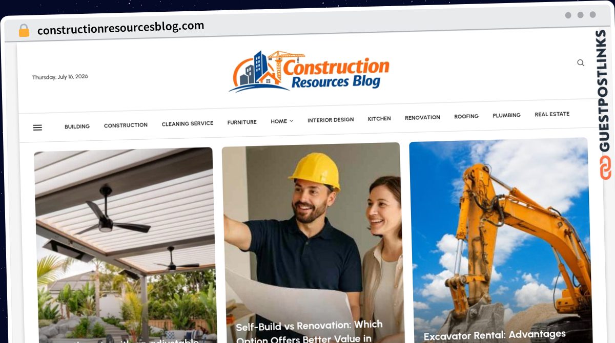 Publish Guest Post on constructionresourcesblog.com