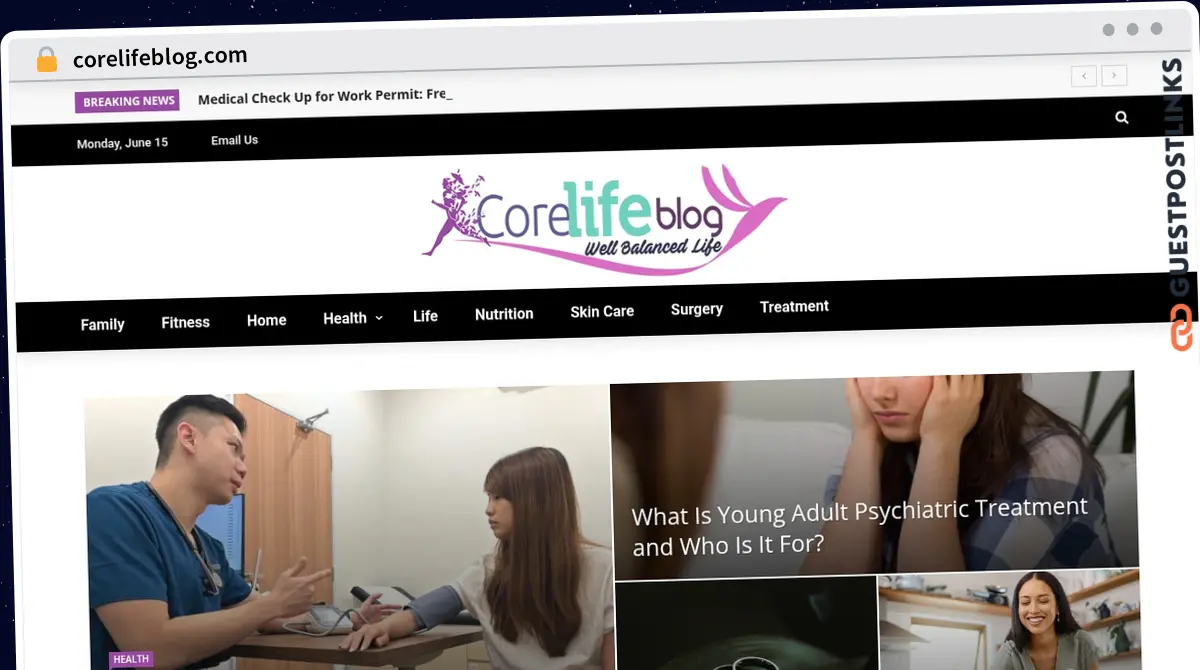 Publish Guest Post on corelifeblog.com