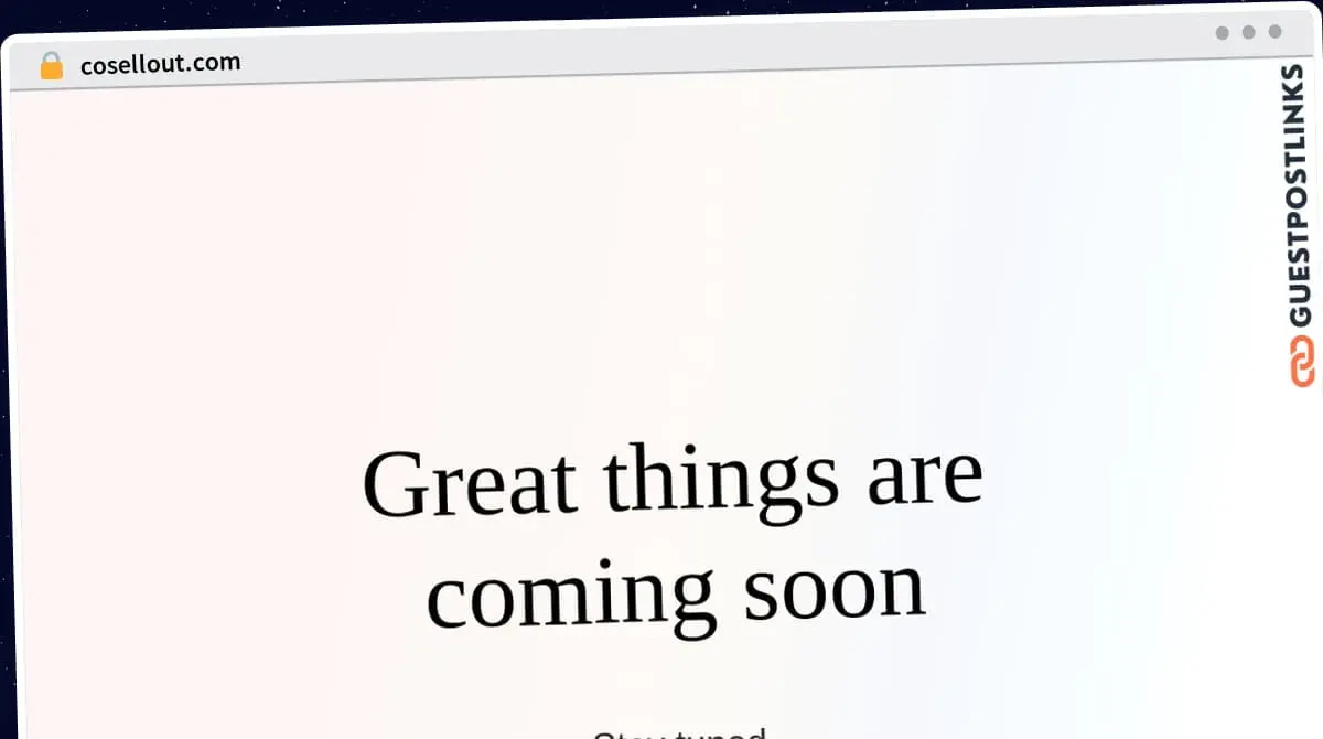 Publish Guest Post on cosellout.com
