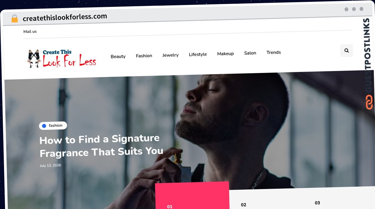 Publish Guest Post on createthislookforless.com