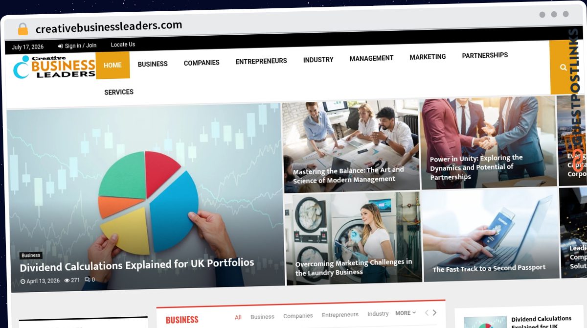 Publish Guest Post on creativebusinessleaders.com
