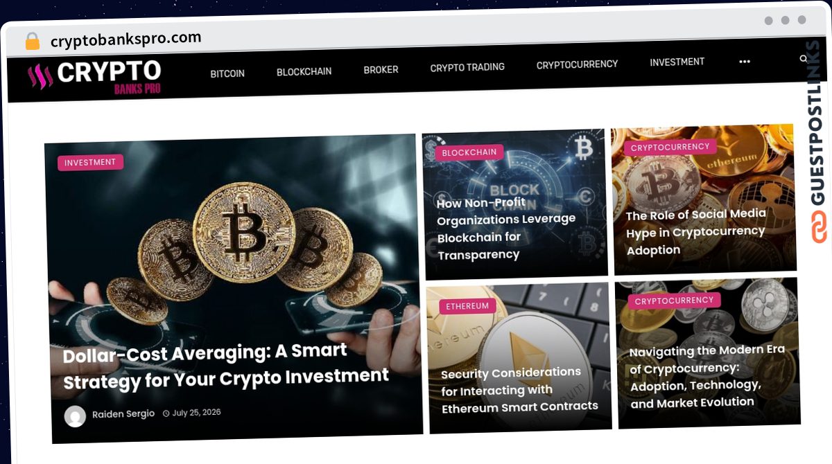 Publish Guest Post on cryptobankspro.com
