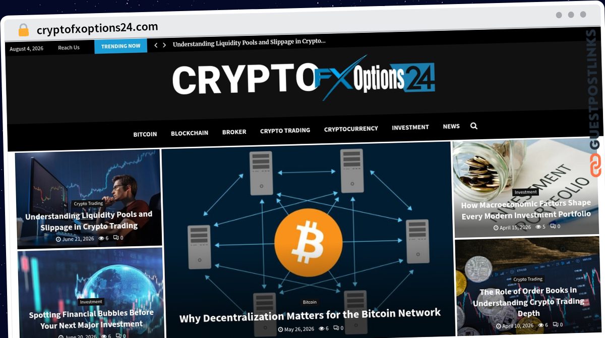 Publish Guest Post on cryptofxoptions24.com