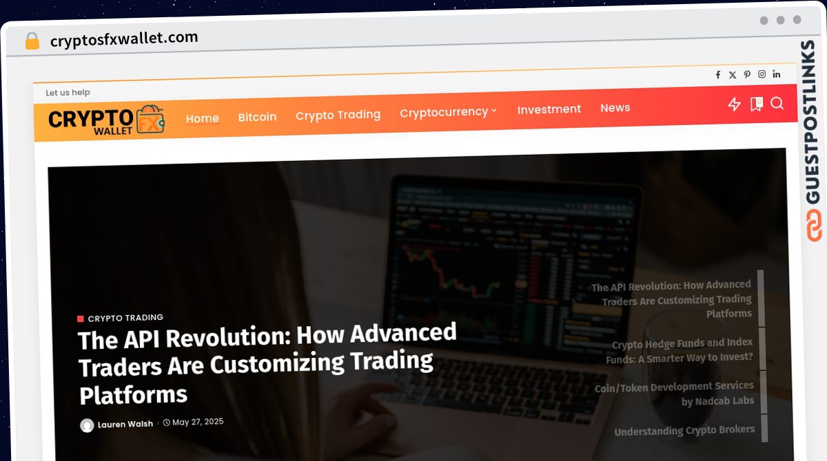 Publish Guest Post on cryptosfxwallet.com