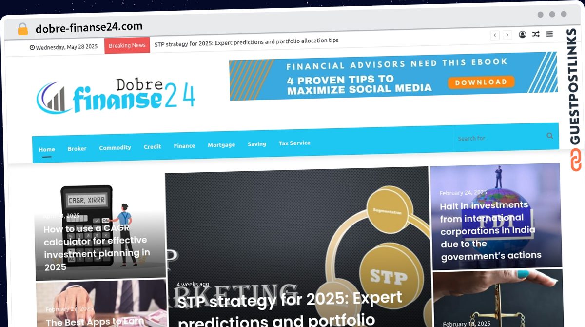 Publish Guest Post on dobre-finanse24.com