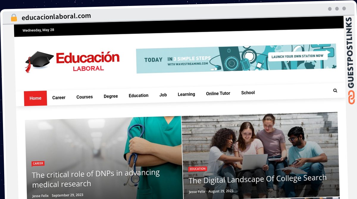 Publish Guest Post on educacionlaboral.com