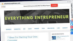 Publish Guest Post on erikchristianjohnson.com