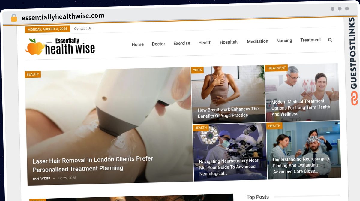 Publish Guest Post on essentiallyhealthwise.com