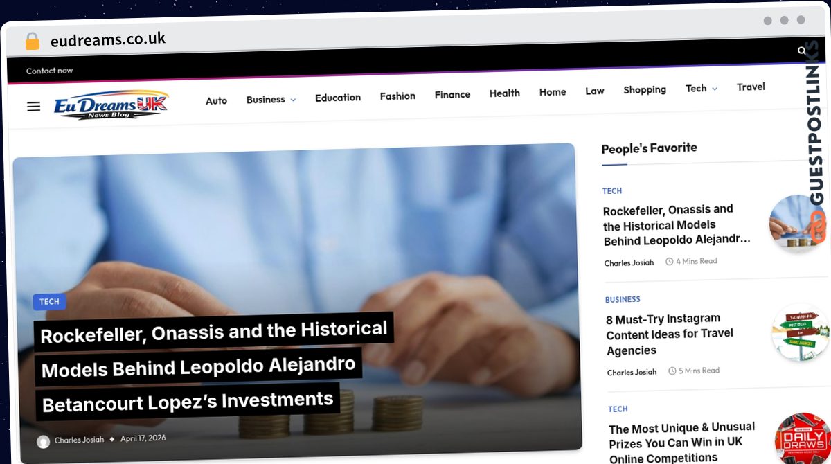 Publish Guest Post on eudreams.co.uk