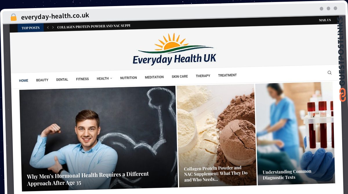 Publish Guest Post on everyday-health.co.uk