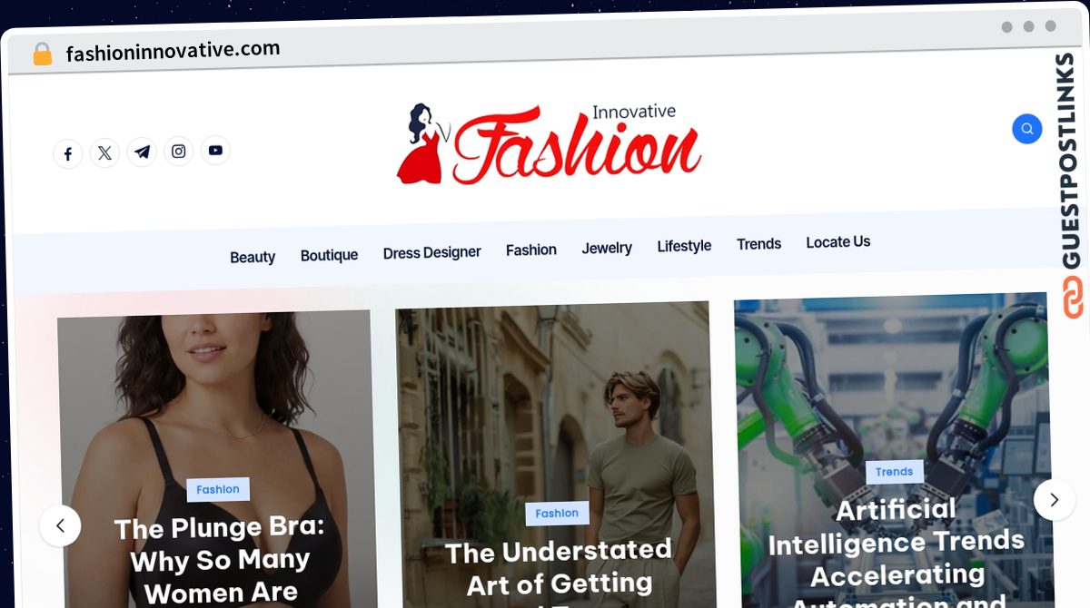 Publish Guest Post on fashioninnovative.com