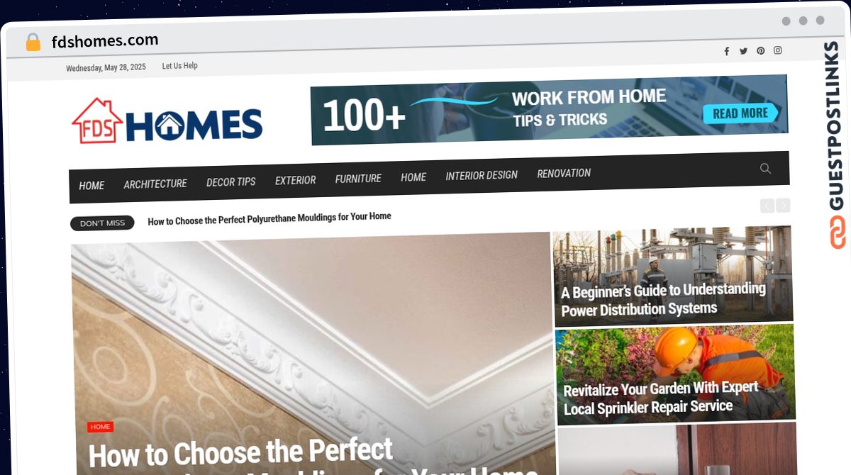 Publish Guest Post on fdshomes.com