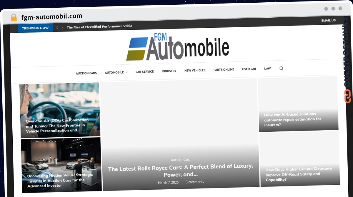 Publish Guest Post on fgm-automobil.com
