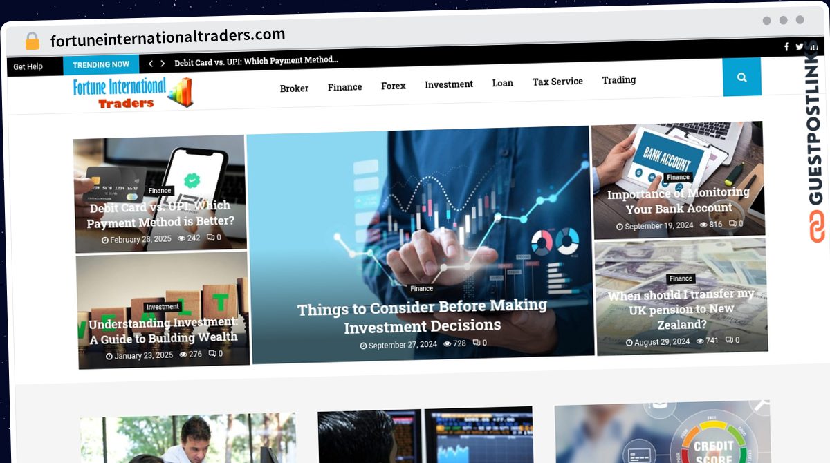 Publish Guest Post on fortuneinternationaltraders.com