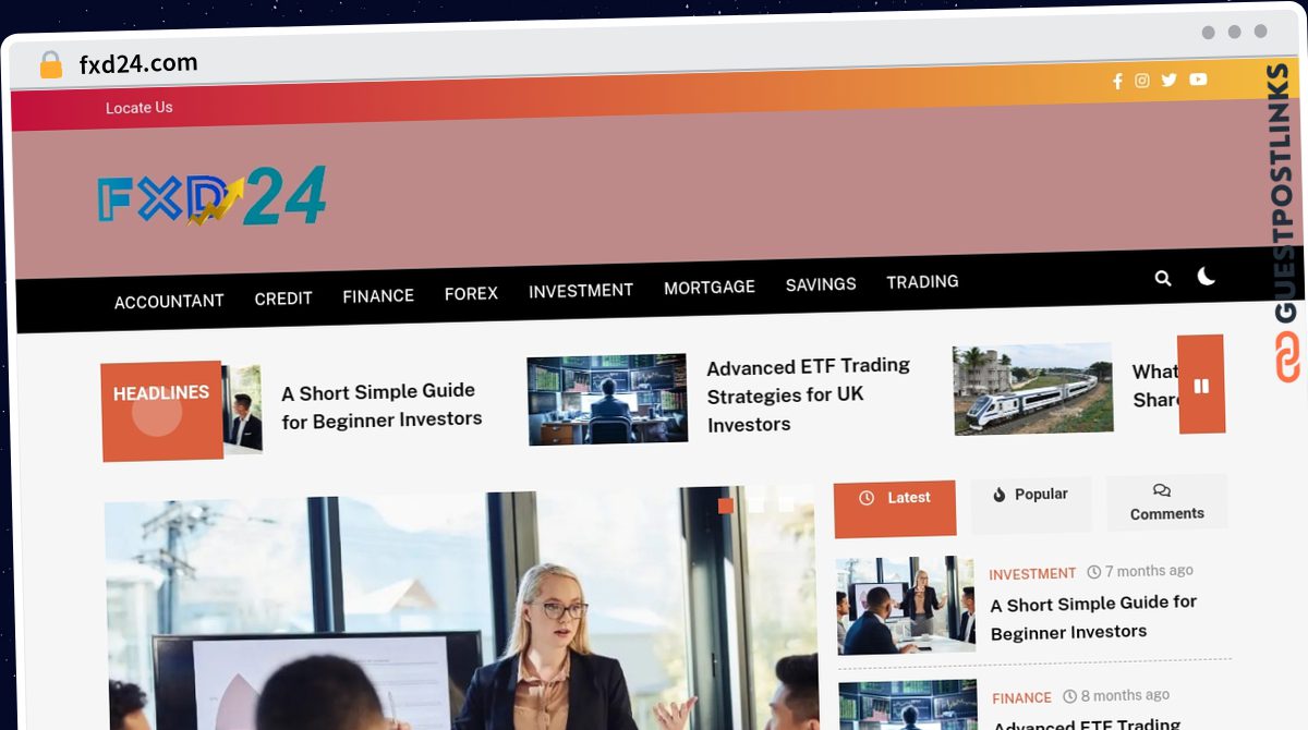 Publish Guest Post on fxd24.com