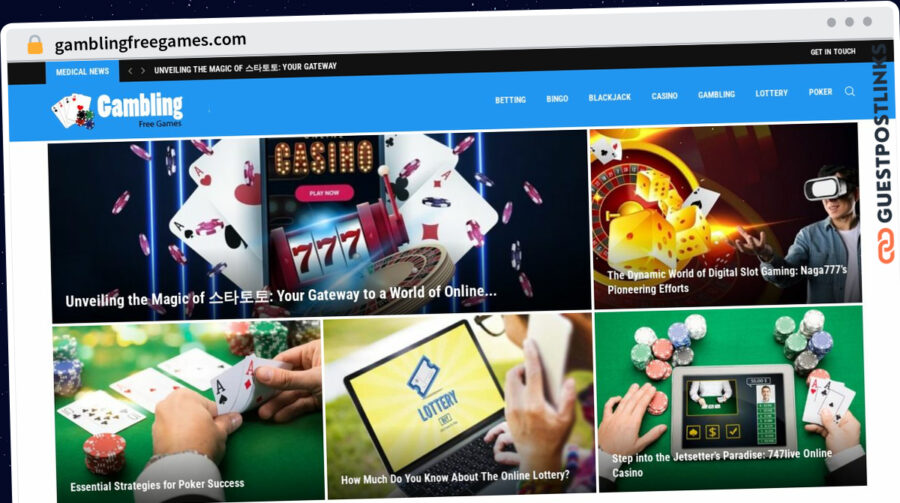 Publish Guest Post on gamblingfreegames.com
