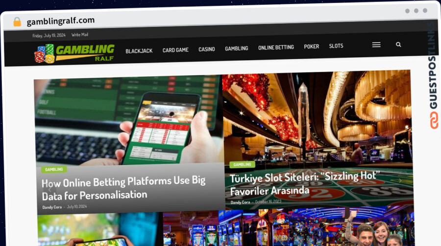 Publish Guest Post on gamblingralf.com