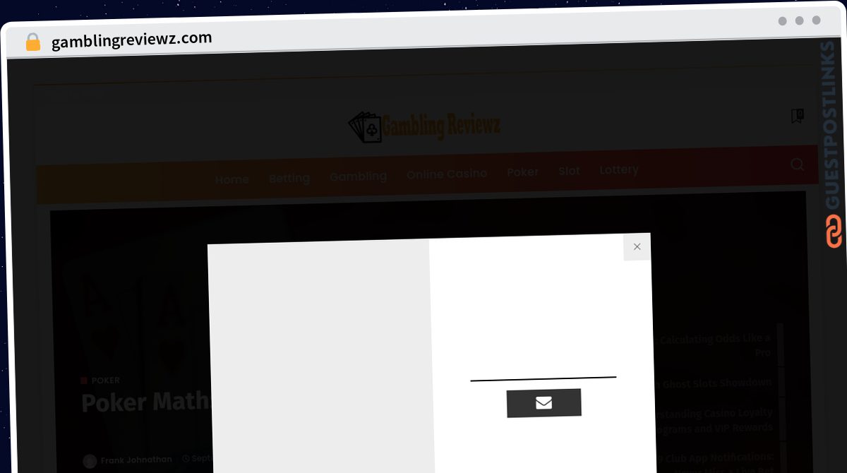 Publish Guest Post on gamblingreviewz.com