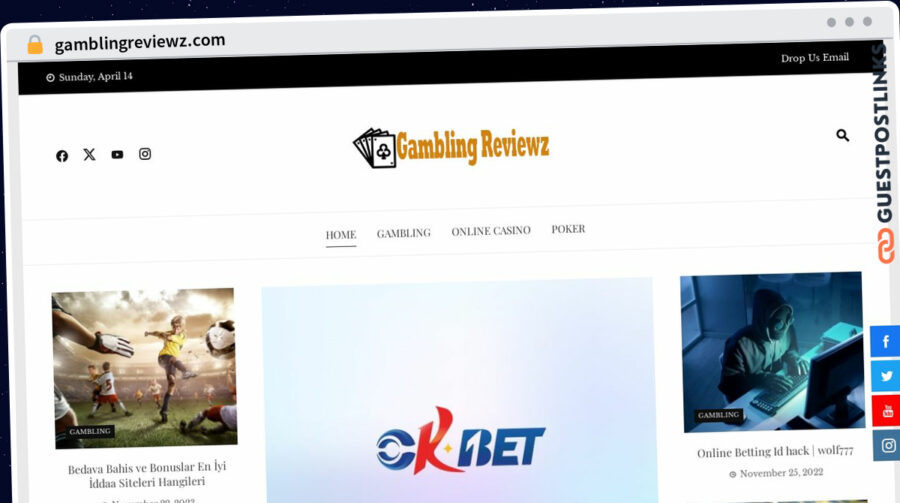 Publish Guest Post on gamblingreviewz.com