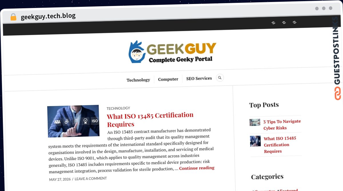 Publish Guest Post on geekguy.tech.blog