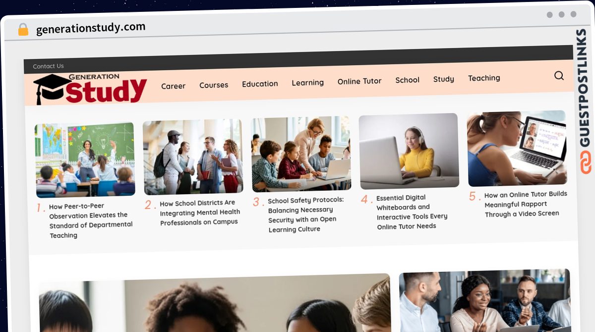 Publish Guest Post on generationstudy.com