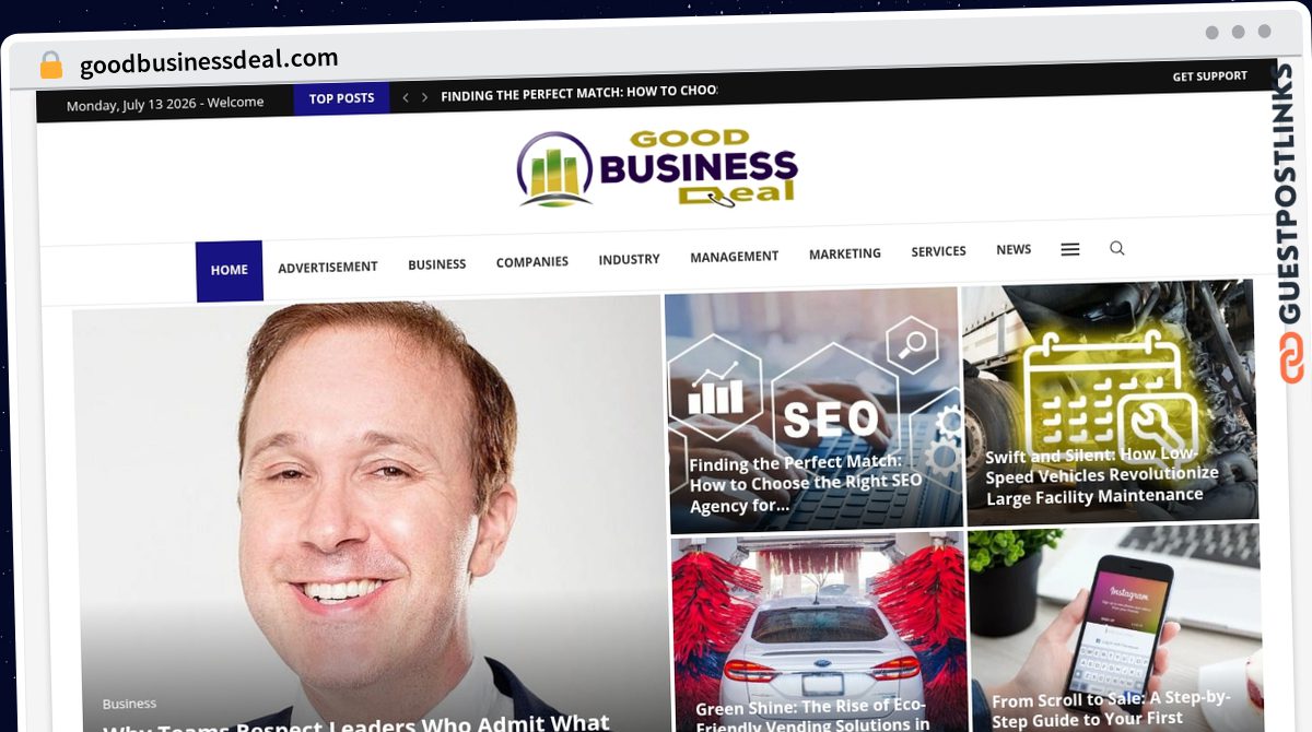 Publish Guest Post on goodbusinessdeal.com