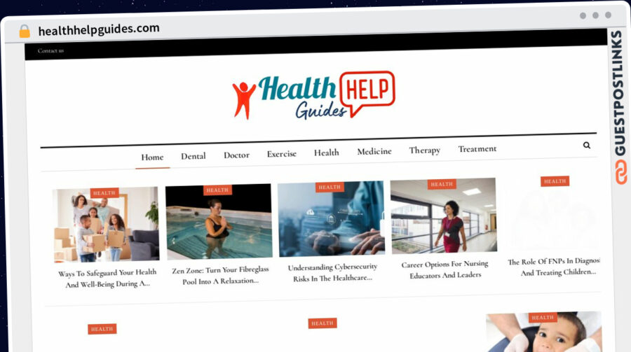 Publish Guest Post on healthhelpguides.com