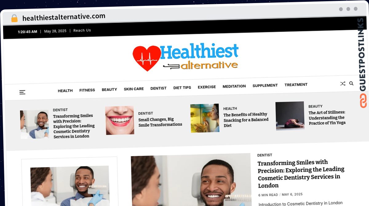 Publish Guest Post on healthiestalternative.com