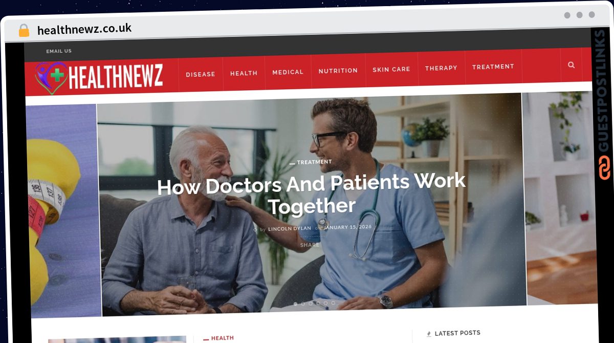 Publish Guest Post on healthnewz.co.uk