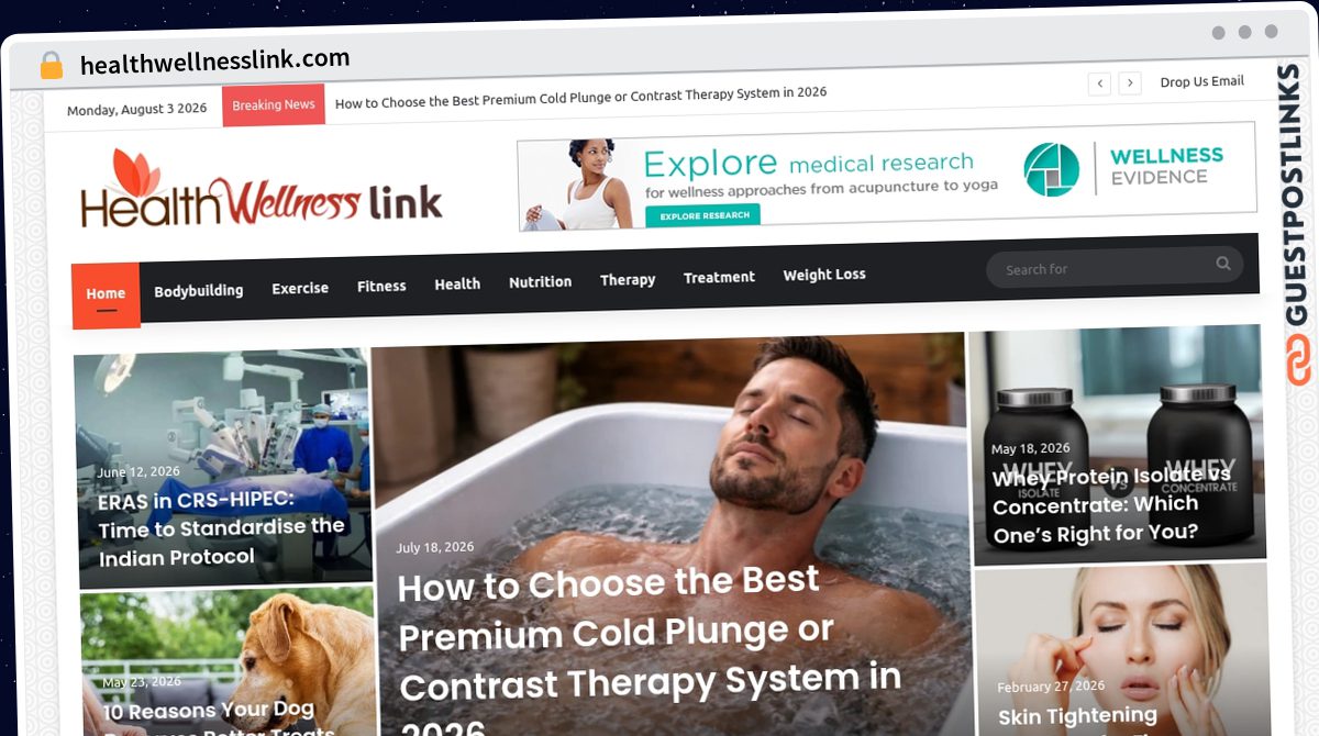 Publish Guest Post on healthwellnesslink.com