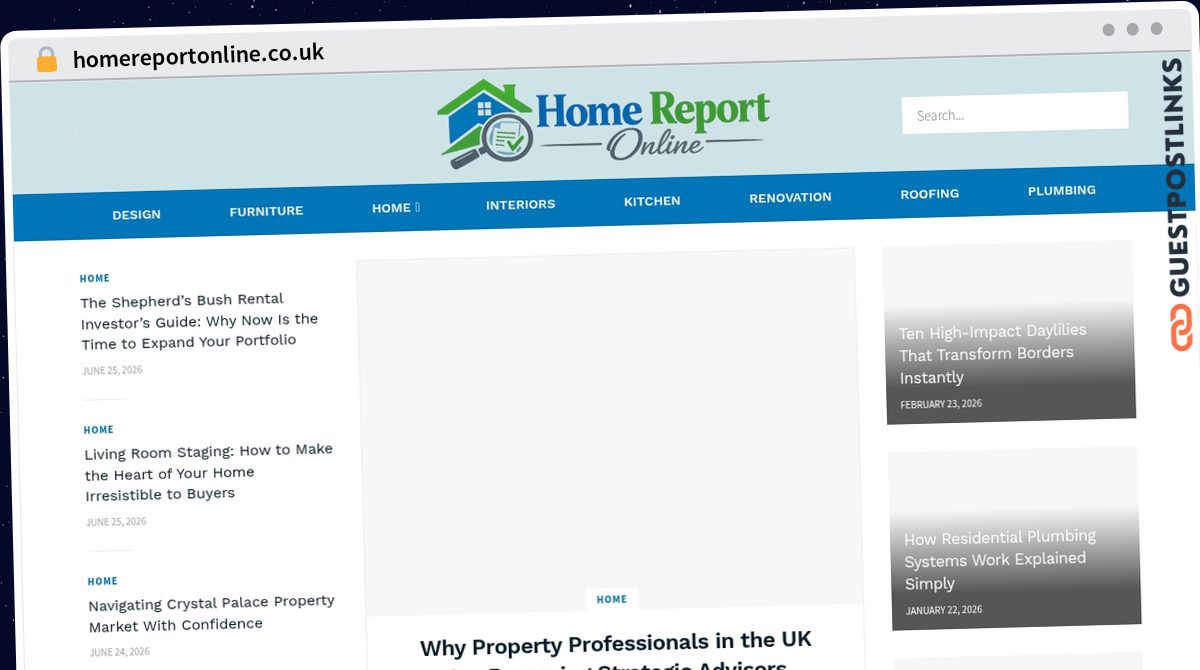 Publish Guest Post on homereportonline.co.uk