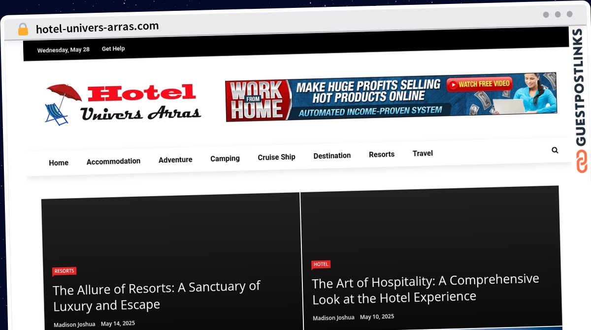 Publish Guest Post on hotel-univers-arras.com