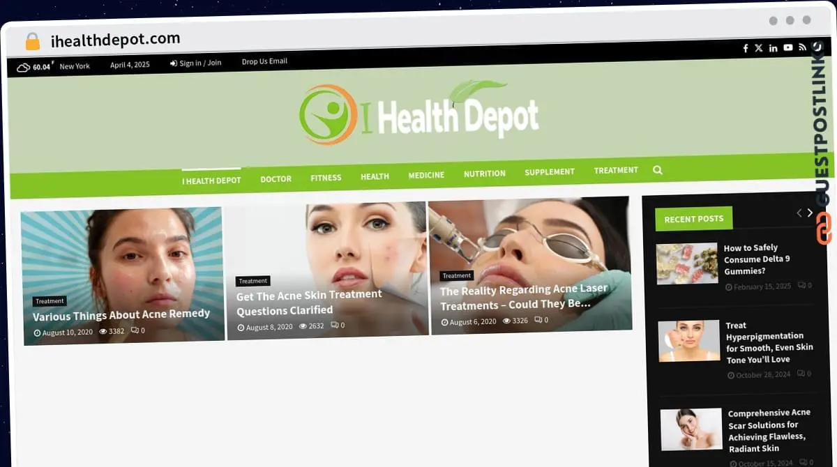 Publish Guest Post on ihealthdepot.com
