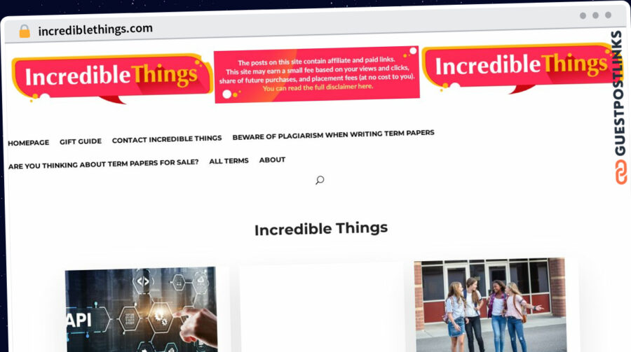 Publish Guest Post on incrediblethings.com