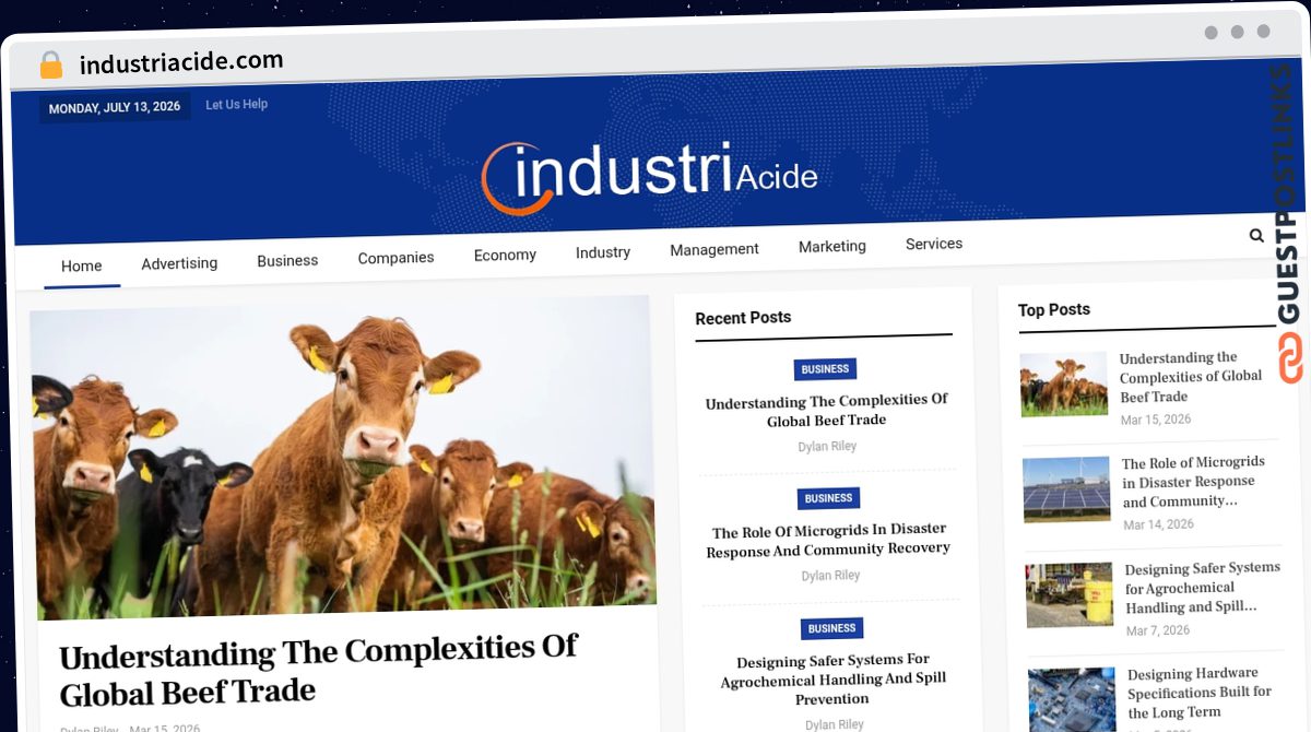 Publish Guest Post on industriacide.com