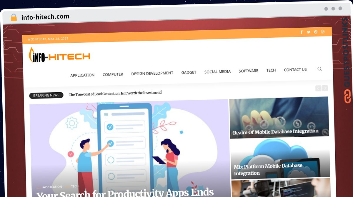 Publish Guest Post on info-hitech.com